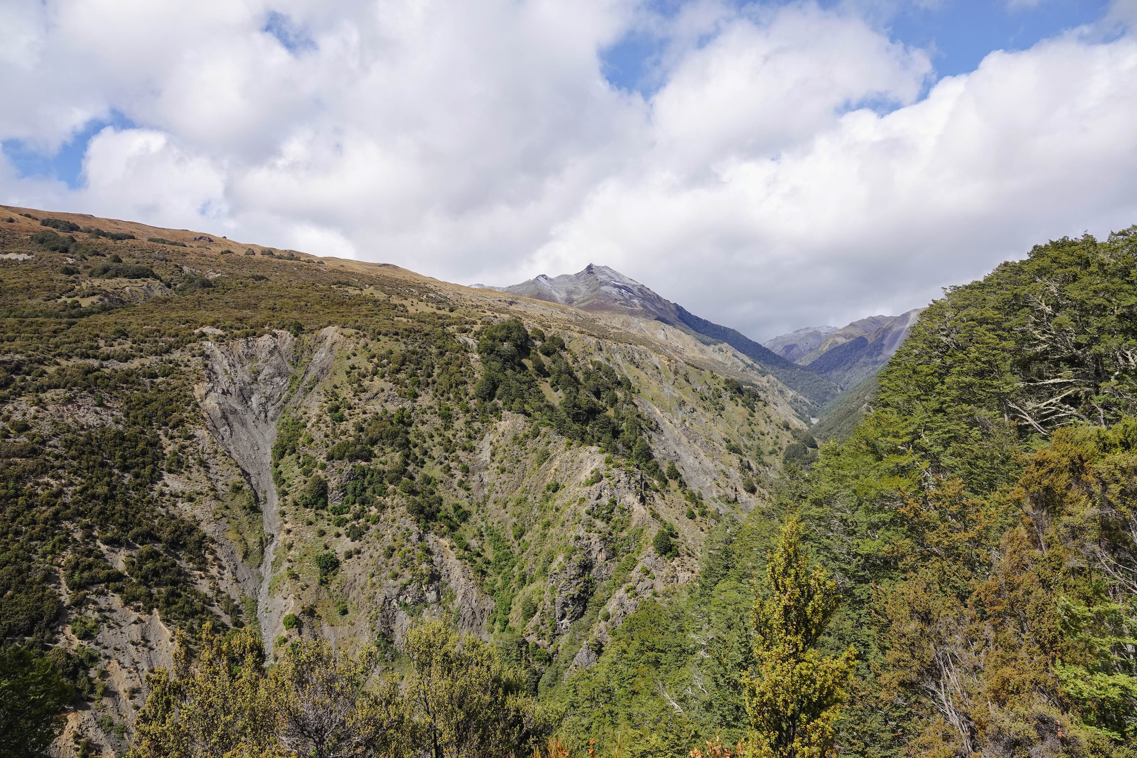 Scenic mountain view of Arthur's Pass National Park