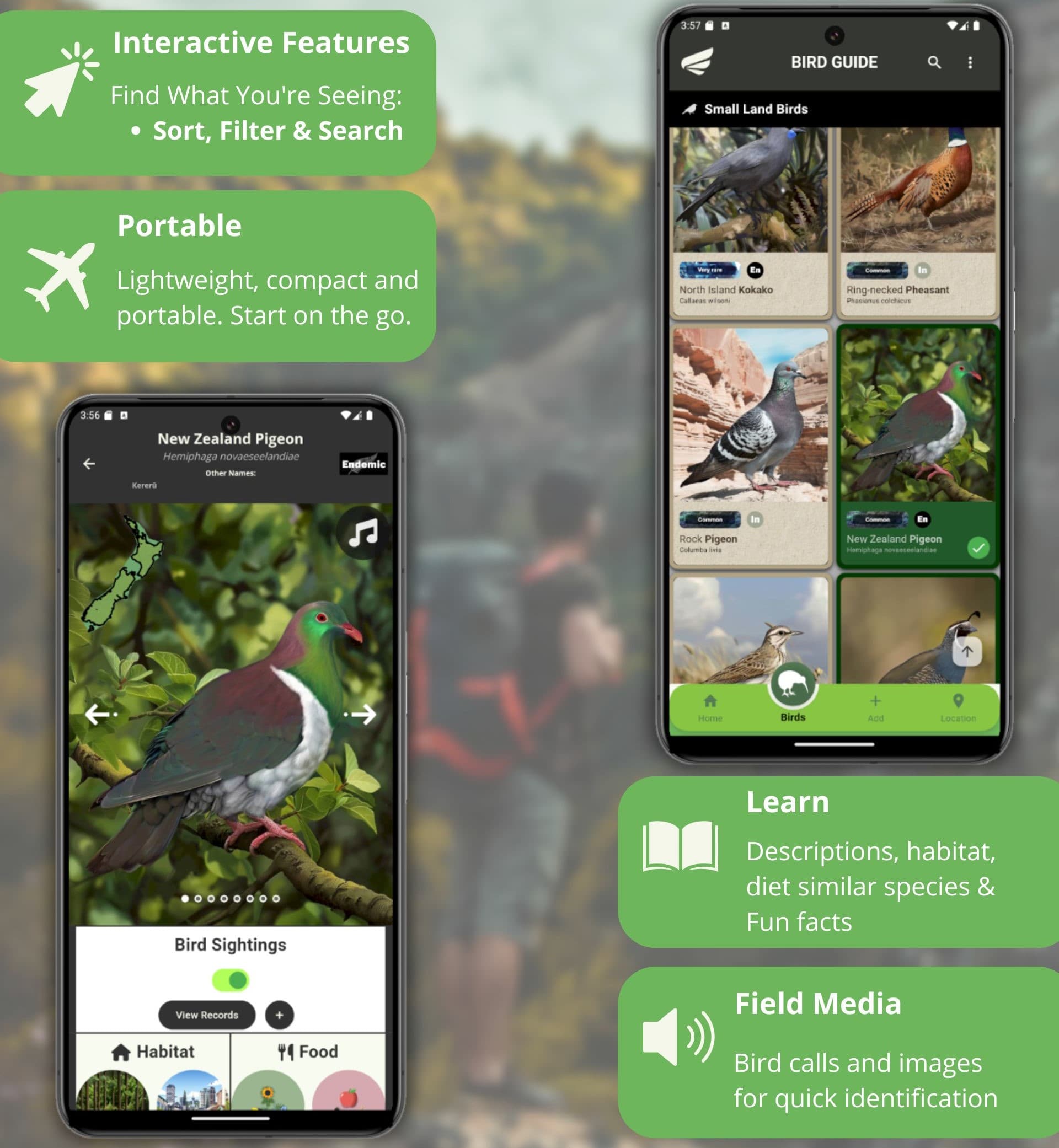 Wingmate Field Guide Interface